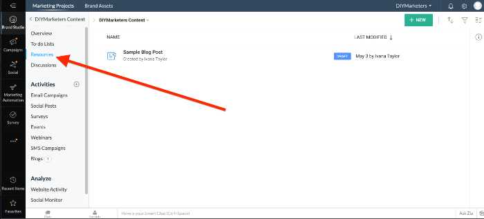 Zoho Marketing Plus Makes Marketing Easy 5 How to track your documents in Zoho Marketing Plus