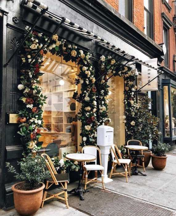 35 Low-Cost Ways to Get Foot Traffic to Your Retail Store 3 window display with outdoor seating