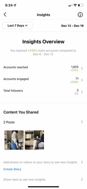 10 Tips for How to Find Customers Online 3 how to use instagram insights: insights overview page