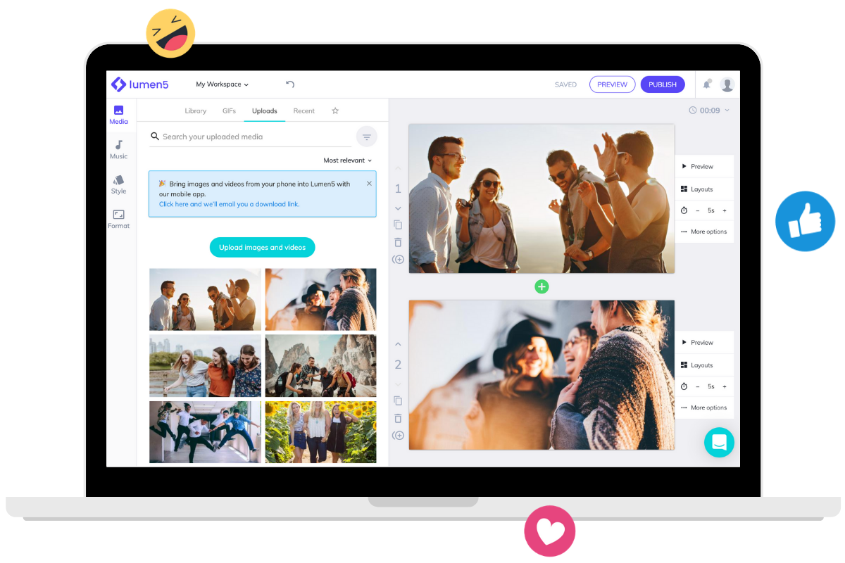 These 8 AI Video Generators Will Take Your Next Idea from Script to Screen 2 Creating engaging professional videos content with Lumen5