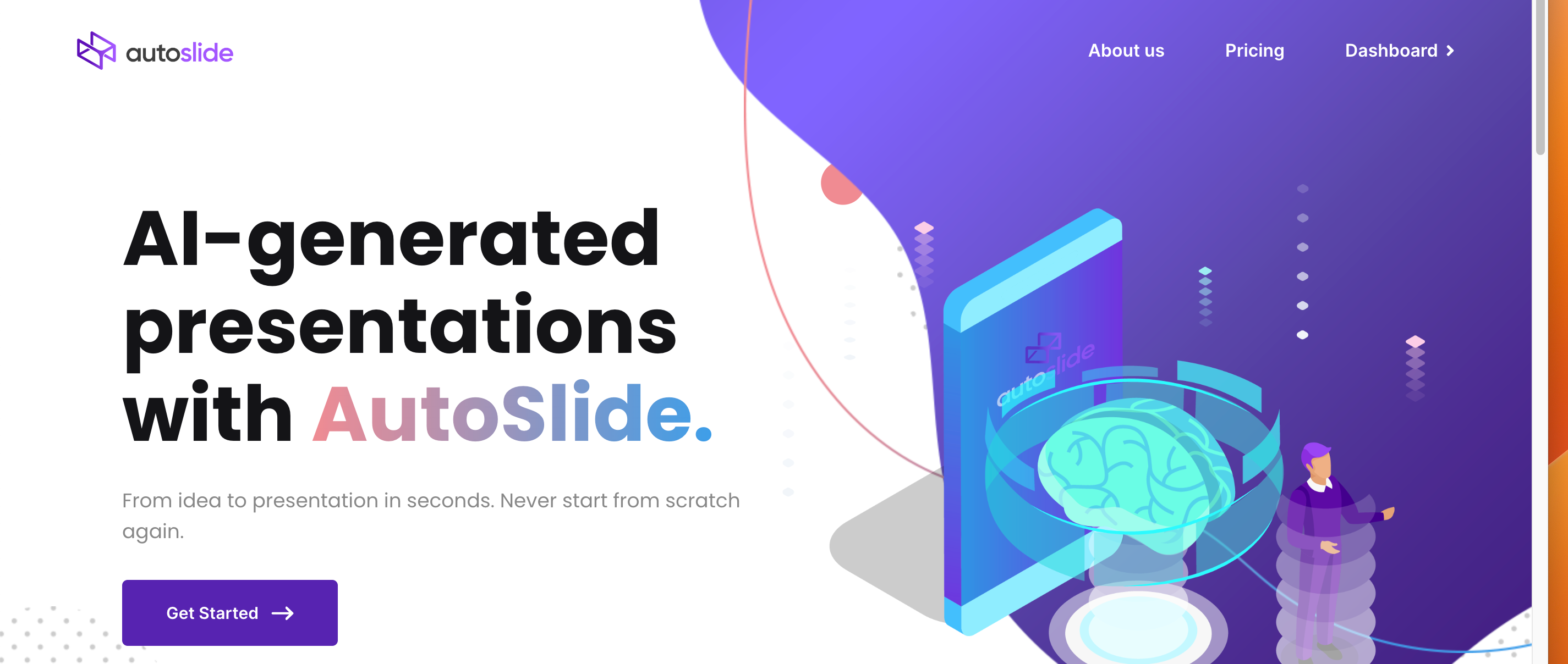 8 AI Presentation Makers Rated By a Lazy Marketer 9 Autoslide - AI Presentation maker - bare bones, not a lot of customization