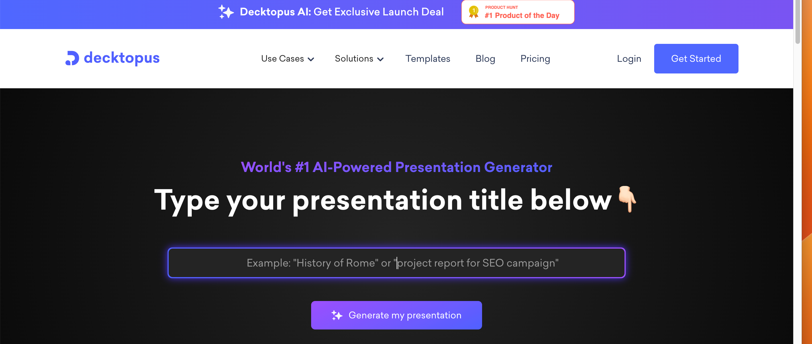8 AI Presentation Makers Rated By a Lazy Marketer 7 Decktopus - AI presentation maker - more interactive, great alternative to Beautiful.ai