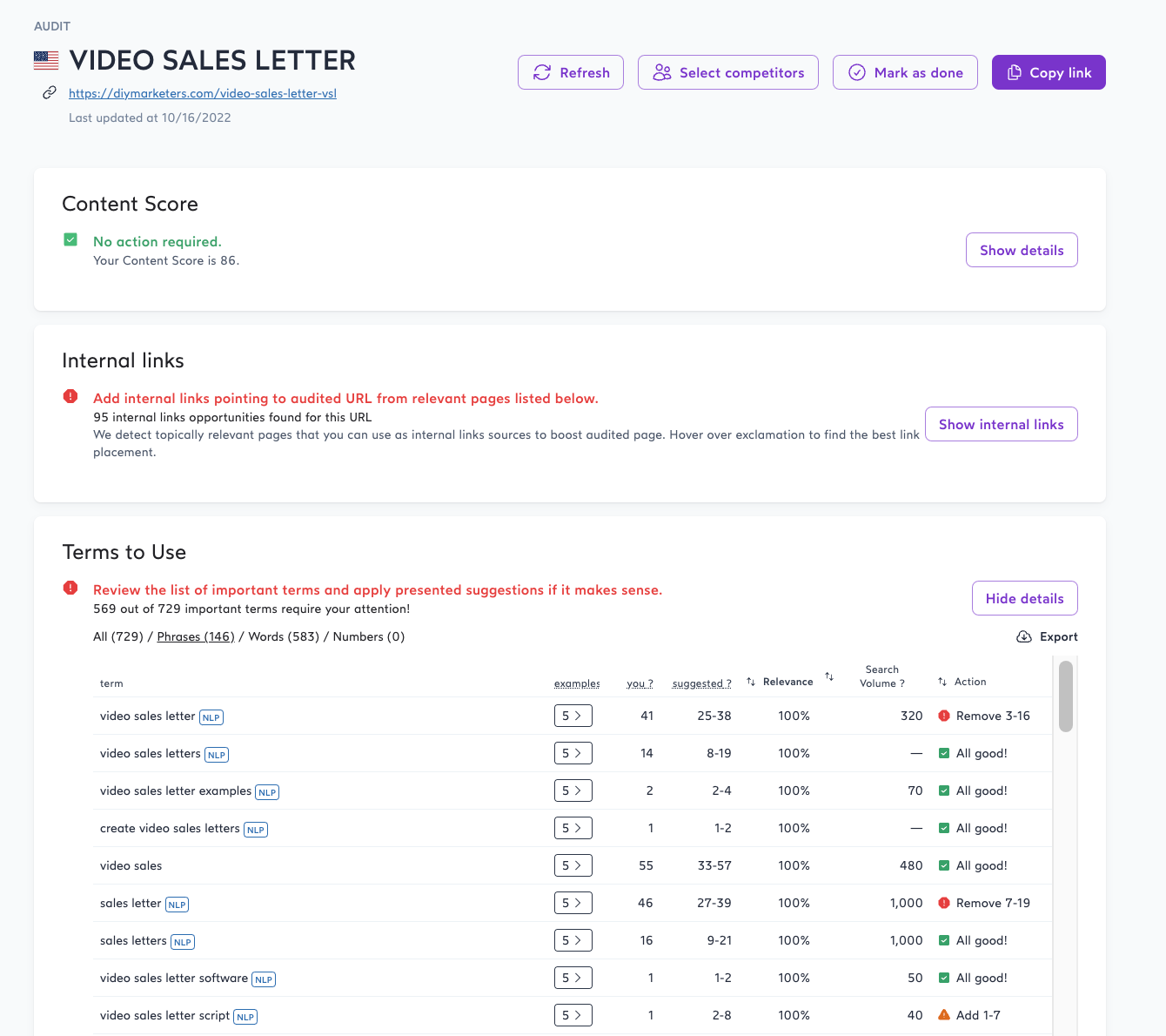 SurferSEO vs. ContentAtScale: Who Wins the AI Blog Writing Battle? 4 surfer SEO audit tool for content you've already written with how to optimize existing content