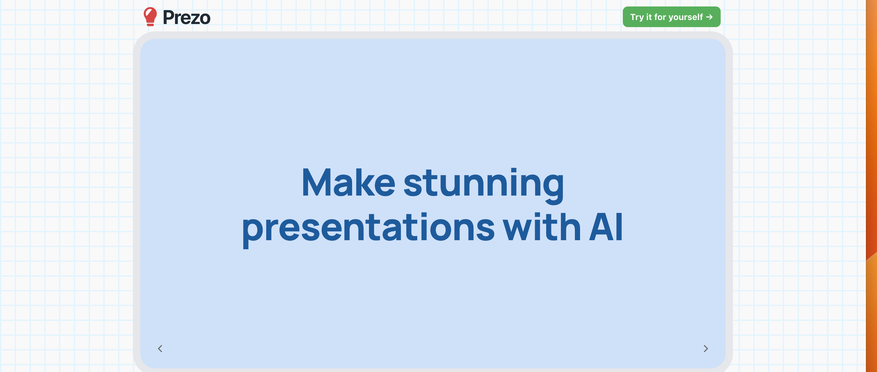8 AI Presentation Makers Rated By a Lazy Marketer 2 Prezo.ai - AI presentation maker - bare bones and minimalistic