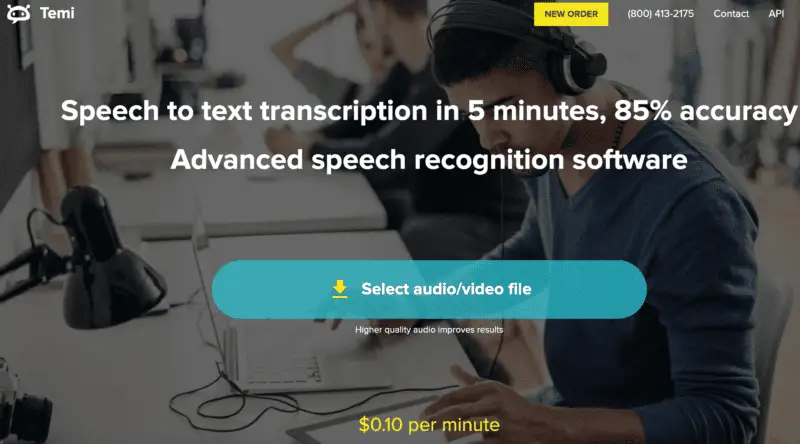 Best Tools for Automatic Audio Transcription You Need to Use 2 temi audio transcription tools